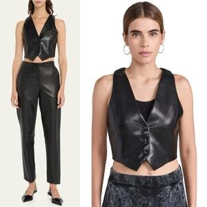 Alice and Olivia Leather Vest